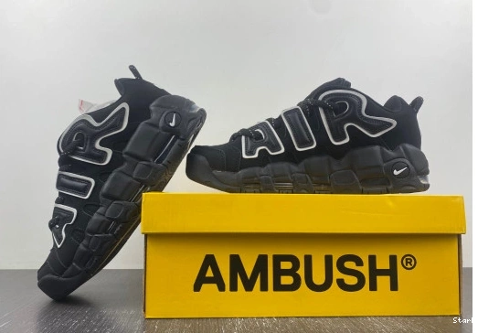 Low More AMBUSH Uptempo Black Nike FB1299-001 Air  0813